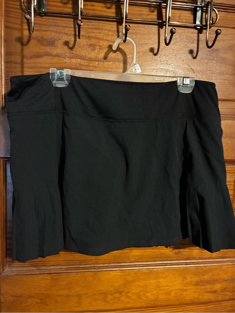 Black Pleated Tennis Skirt- Women - XL